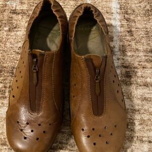 Dansko Brown Leather Slip-On Shoes